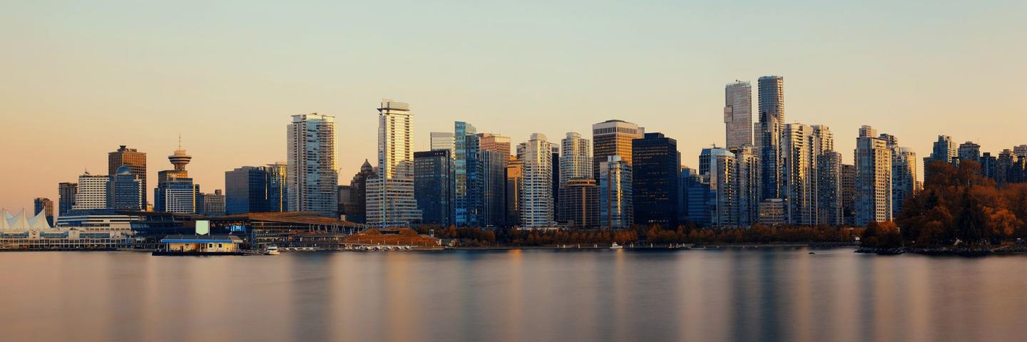 A skyline photo of Vancouver