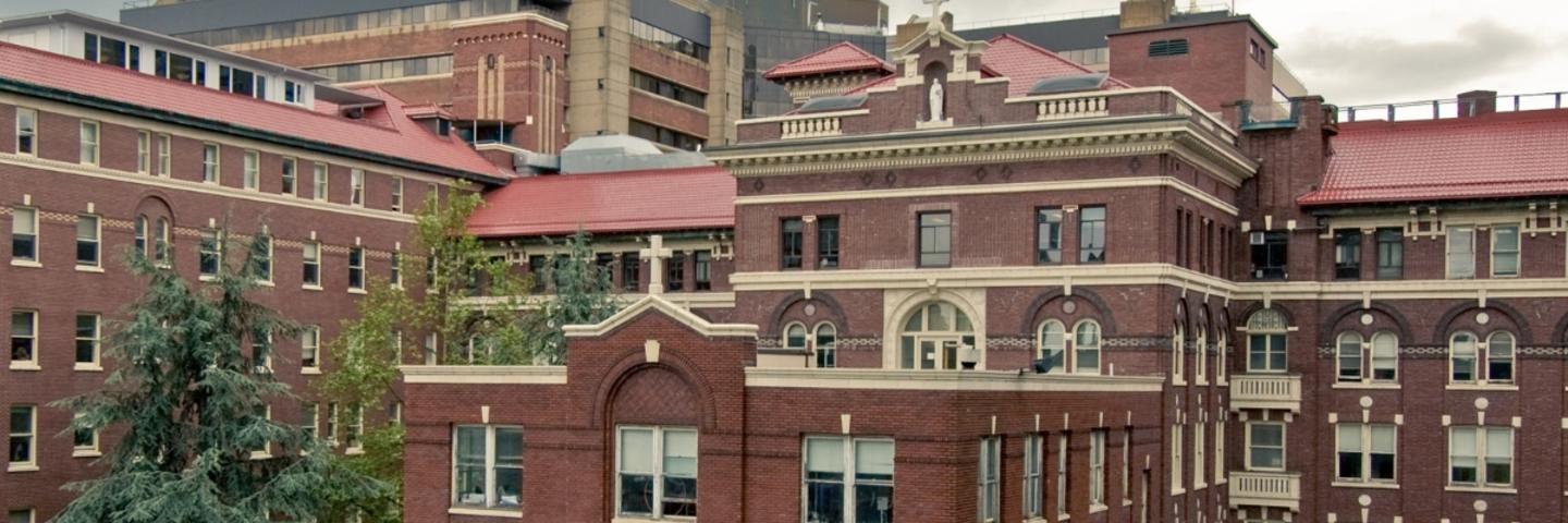 A shot of St. Paul's Hospital